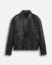 Giacca aviator in pelle