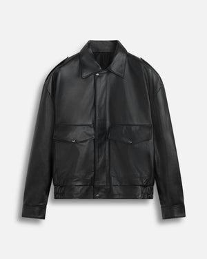Giacca aviator in pelle