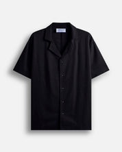 Camicia relax fit collo a bowling