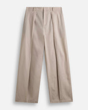 Pantalone Wide Fit con pieghe in lino