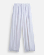 Pantalone Wide Fit con pieghe in lino