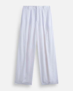 Pantalone Wide Fit con pieghe in lino