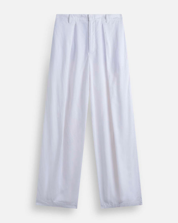 Pantalone Wide Fit con pieghe in lino
