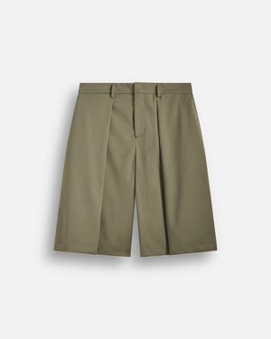Bermuda con pieghe wide fit