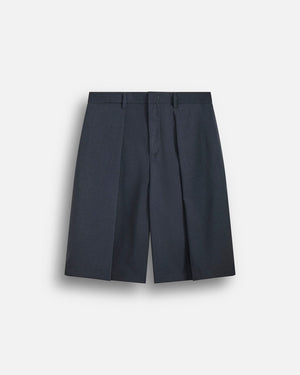 Bermuda con pieghe wide fit