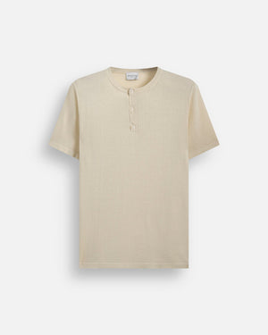 Maglia con collo a serafino