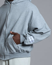 Felpa a giacca diagonale con zip