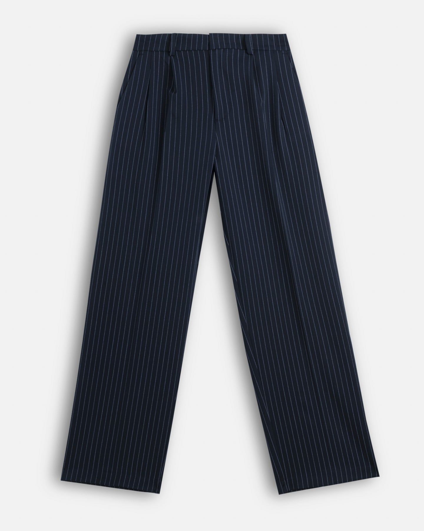 Pantalone Wide Fit Limited Edition gessato blu