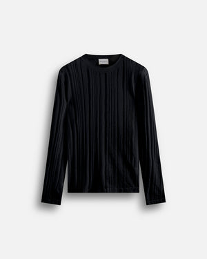 Maglia in cotone in filo fluttuante