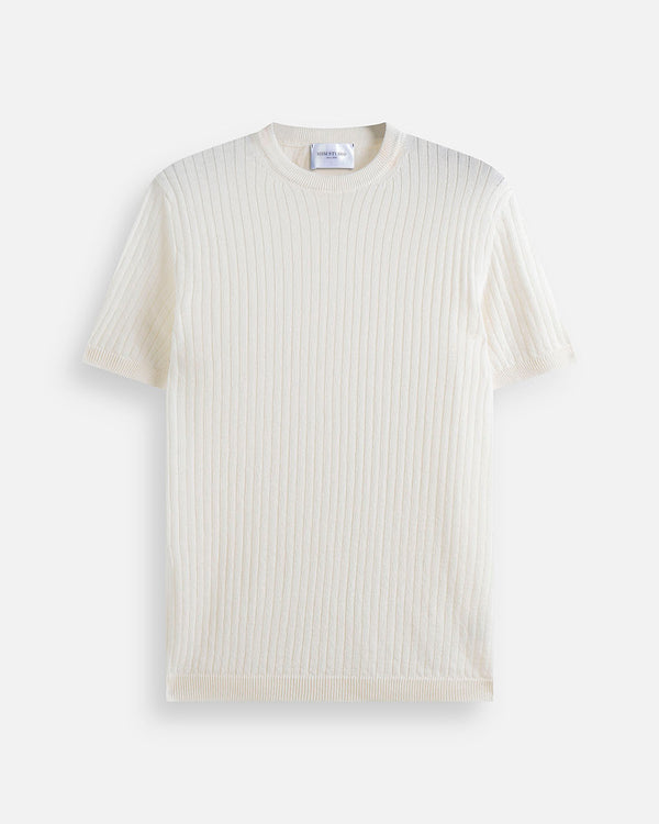 T-shirt a coste in filo