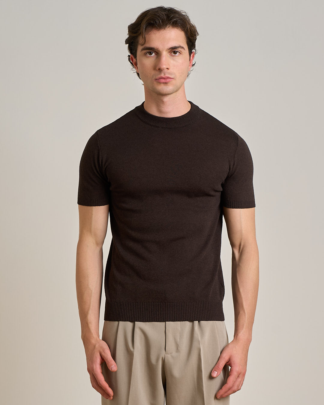 T-Shirt mezza manica in filo
