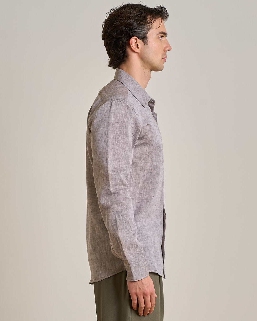 Camicia sartoriale in lino