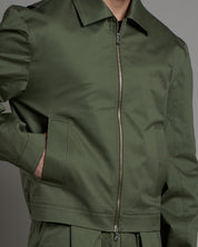 Giacca cropped fit in cotone