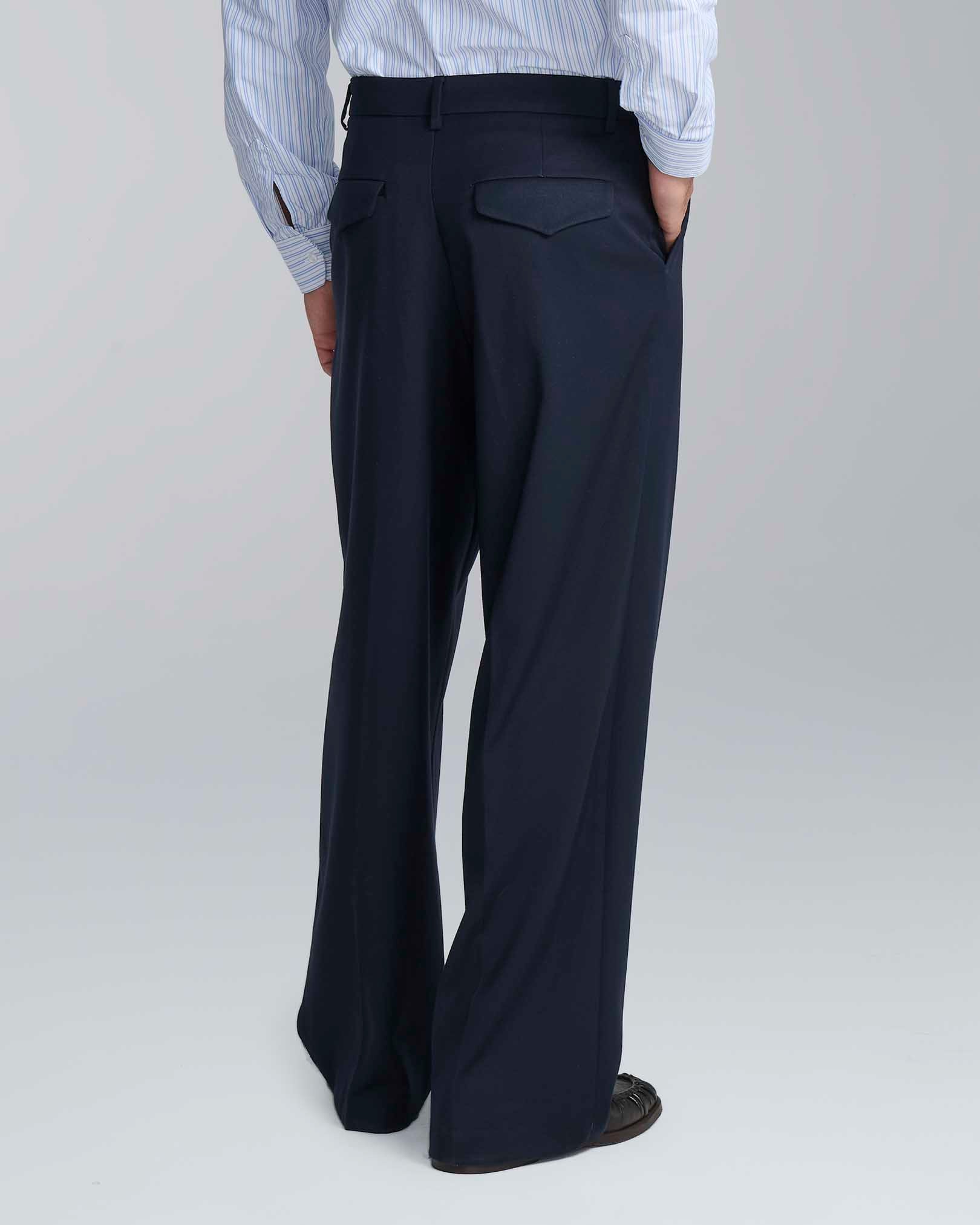 Pantalone wide leg strutturato