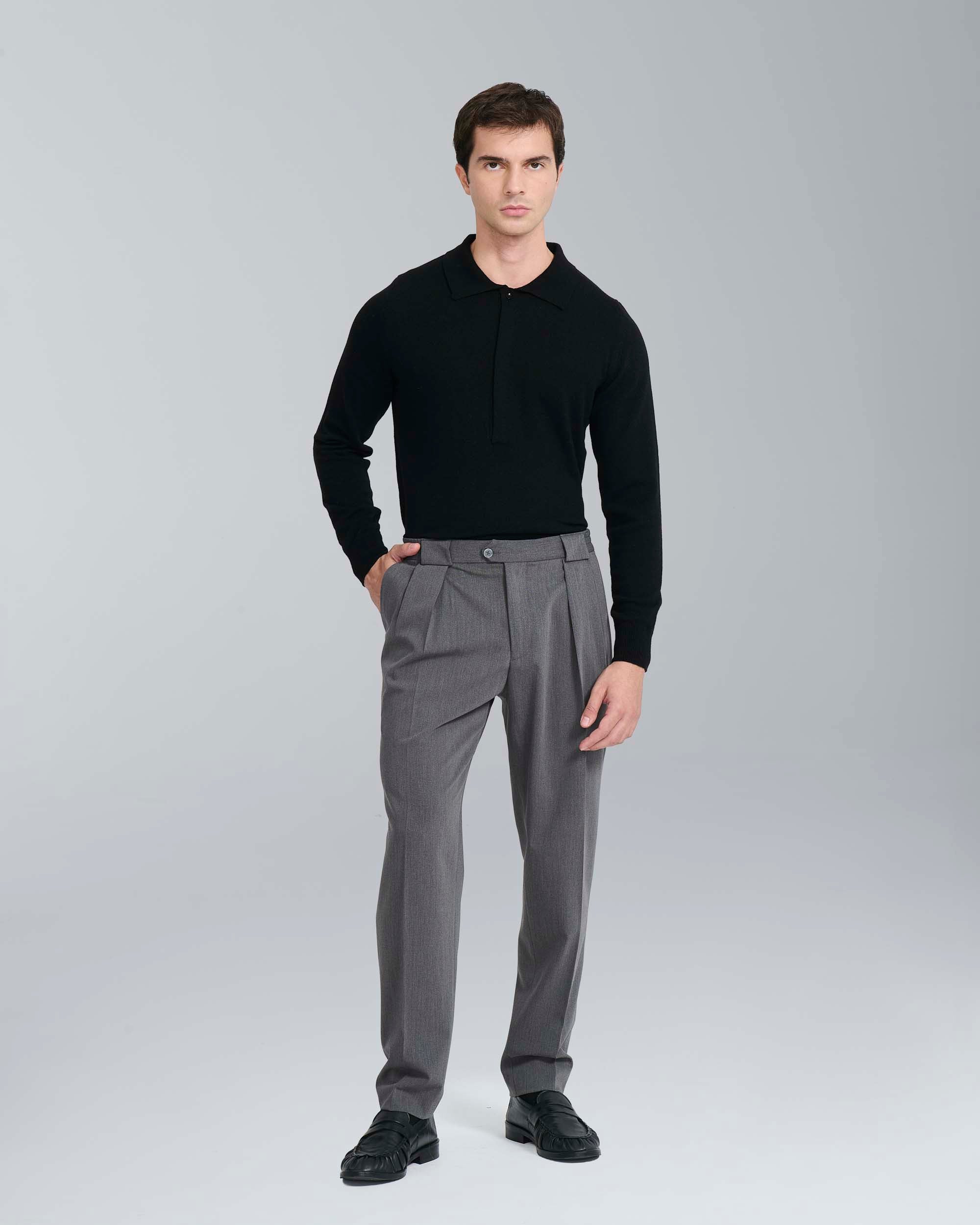 Polo in misto cashmere