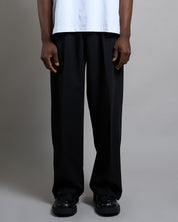 Pantalone Wide Leg con zip e bottone al fondo