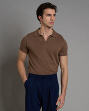 Polo senza bottoni mezza manica