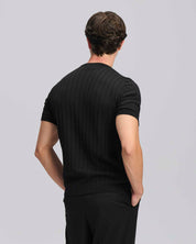T-Shirt in maglia a coste