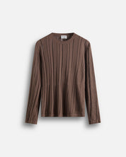 Maglia in cotone in filo fluttuante