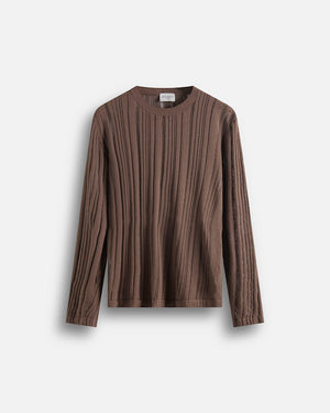 Maglia in cotone in filo fluttuante