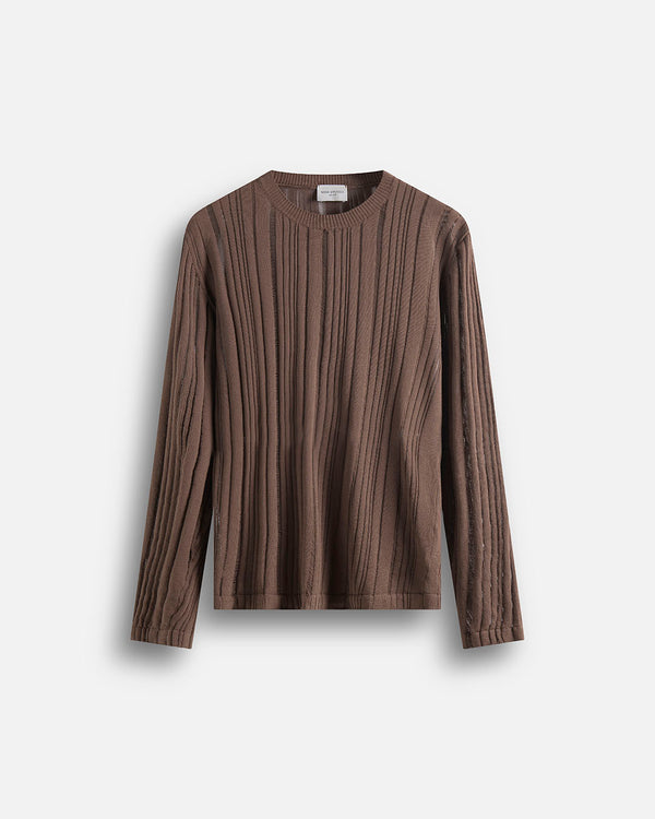 Maglia in cotone in filo fluttuante