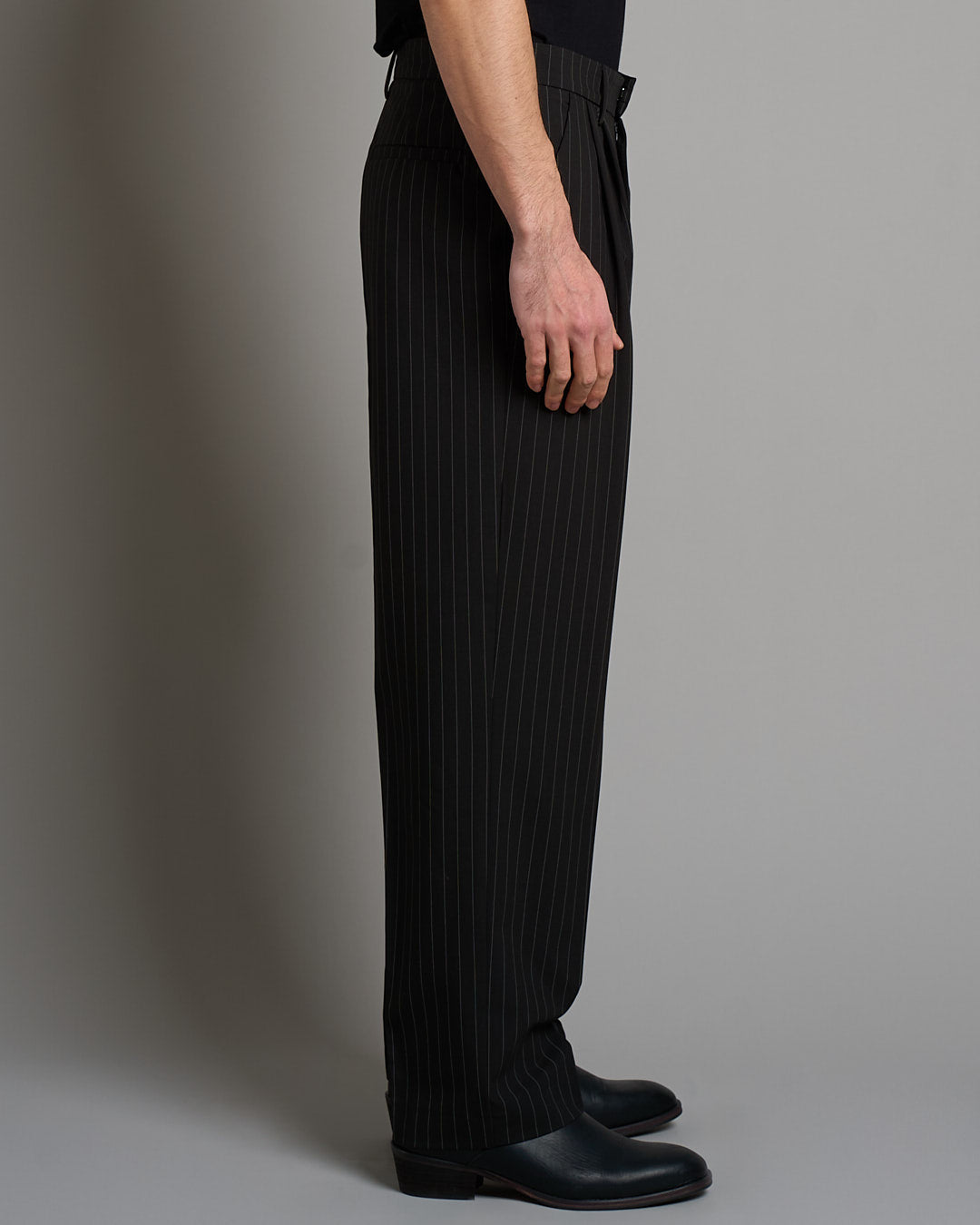 Pantalone Wide Fit Gessato