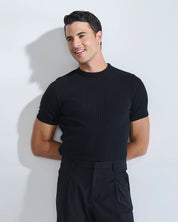 T-shirt a coste in filo