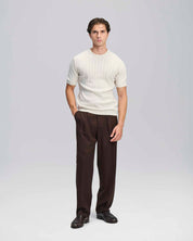 T-Shirt in maglia a coste