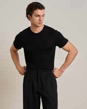 T-shirt girocollo in filo