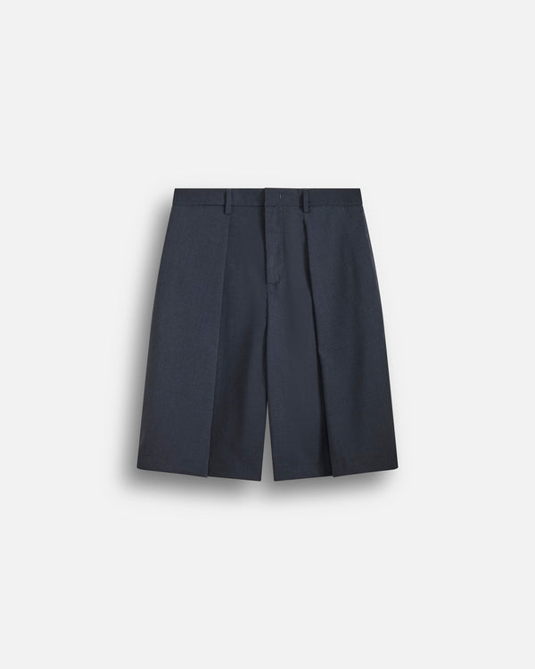 Bermuda con pieghe wide fit