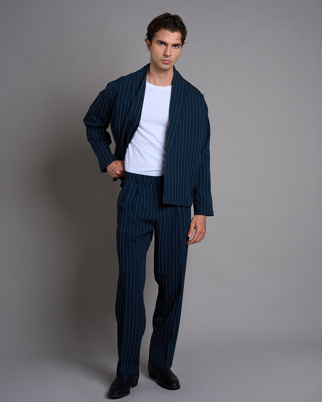Giacca Kimono Gessato