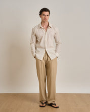 Camicia sartoriale in lino