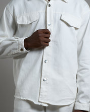 Camicia Giacca Con Rotture Oversize