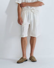 Bermuda Jogger misto lino da coordinato
