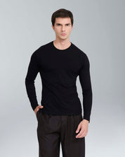T-shirt longsleeve in viscosa