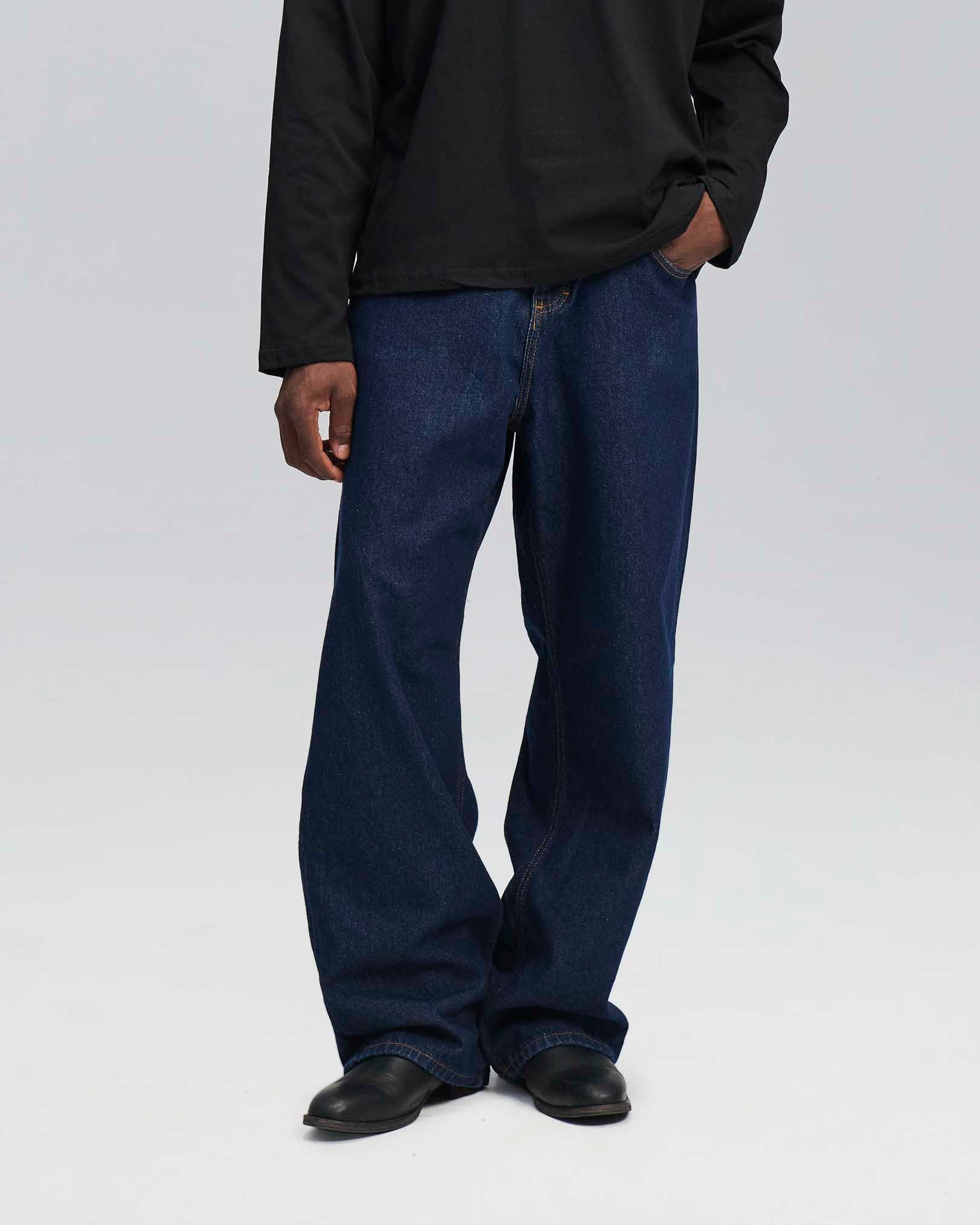 Jeans baggy lavaggio zero