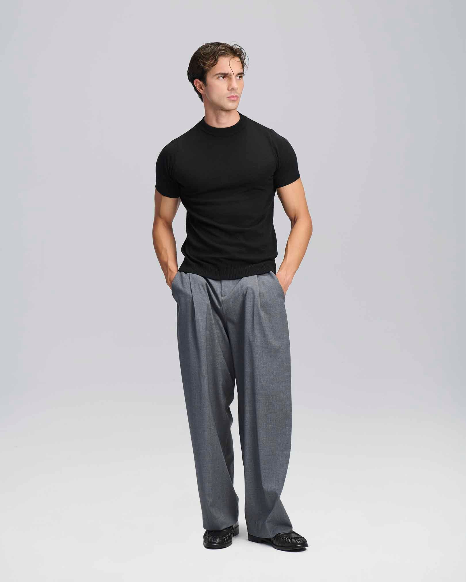 T-Shirt mezza manica in filo