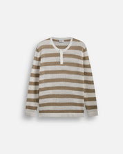 Maglia Serafino traforata in filo