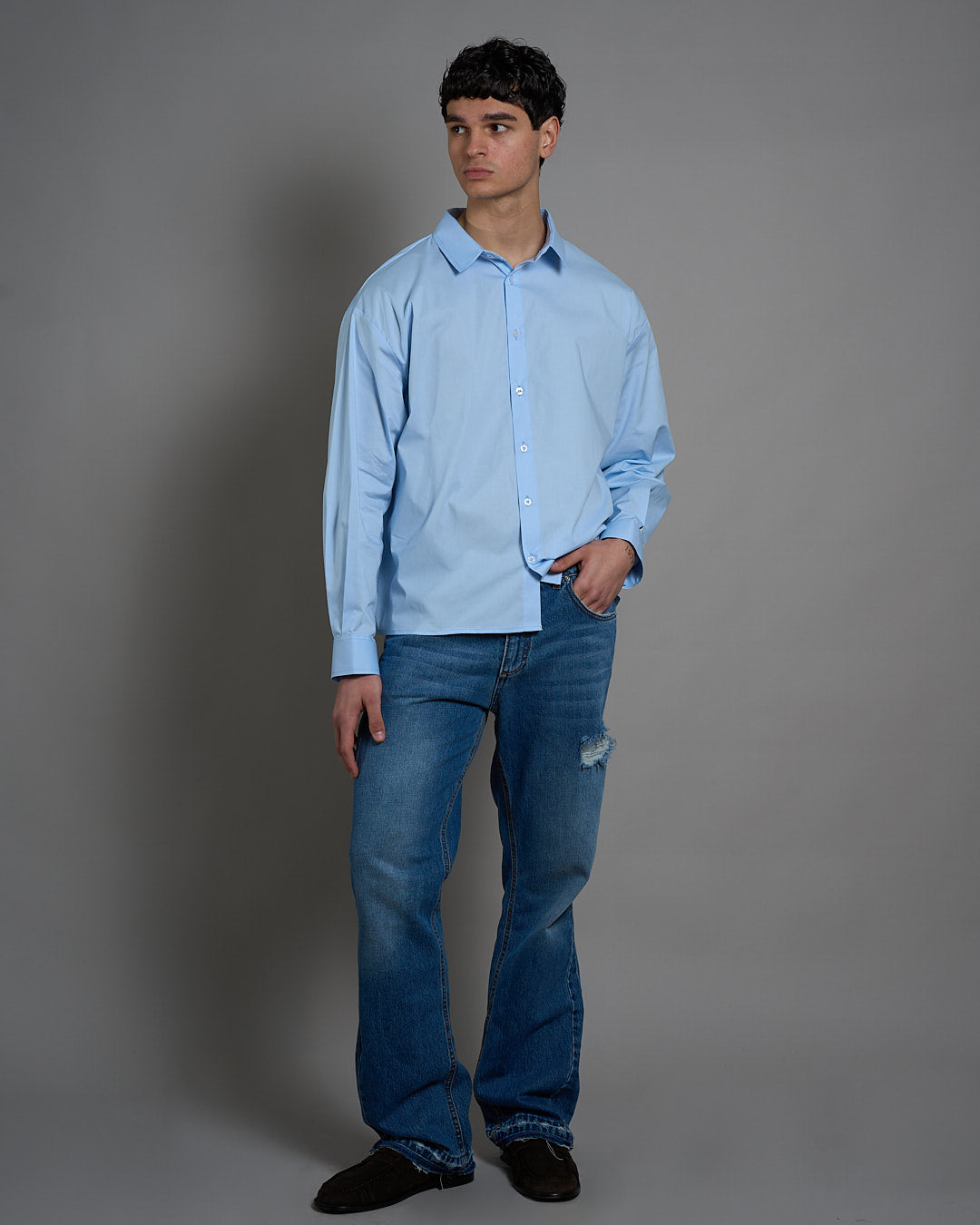 Camicia oversize in cotone