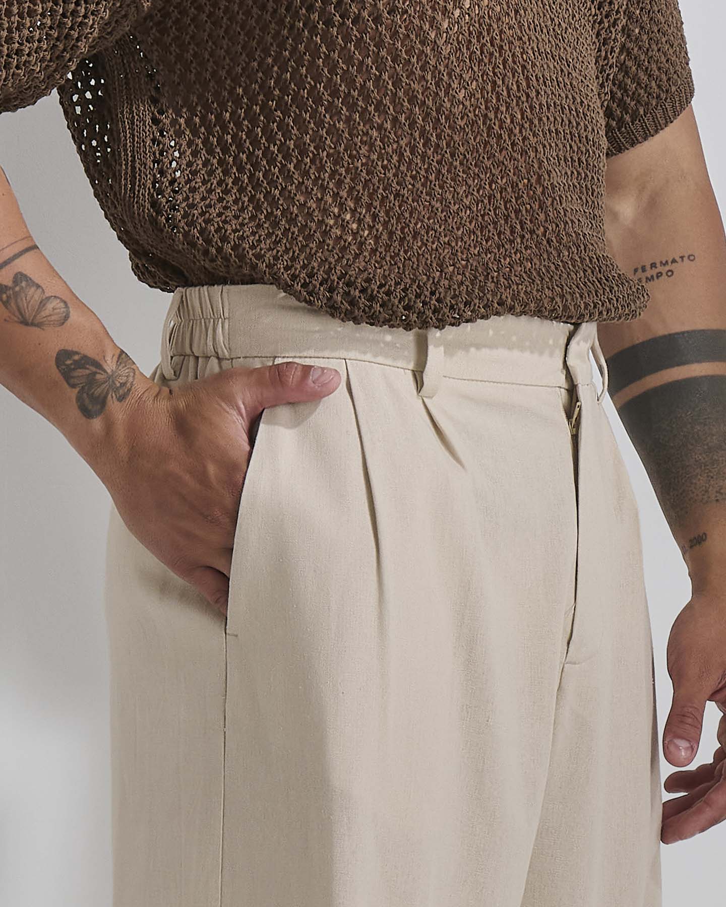 Pantalone da completo in lino Limited Edition