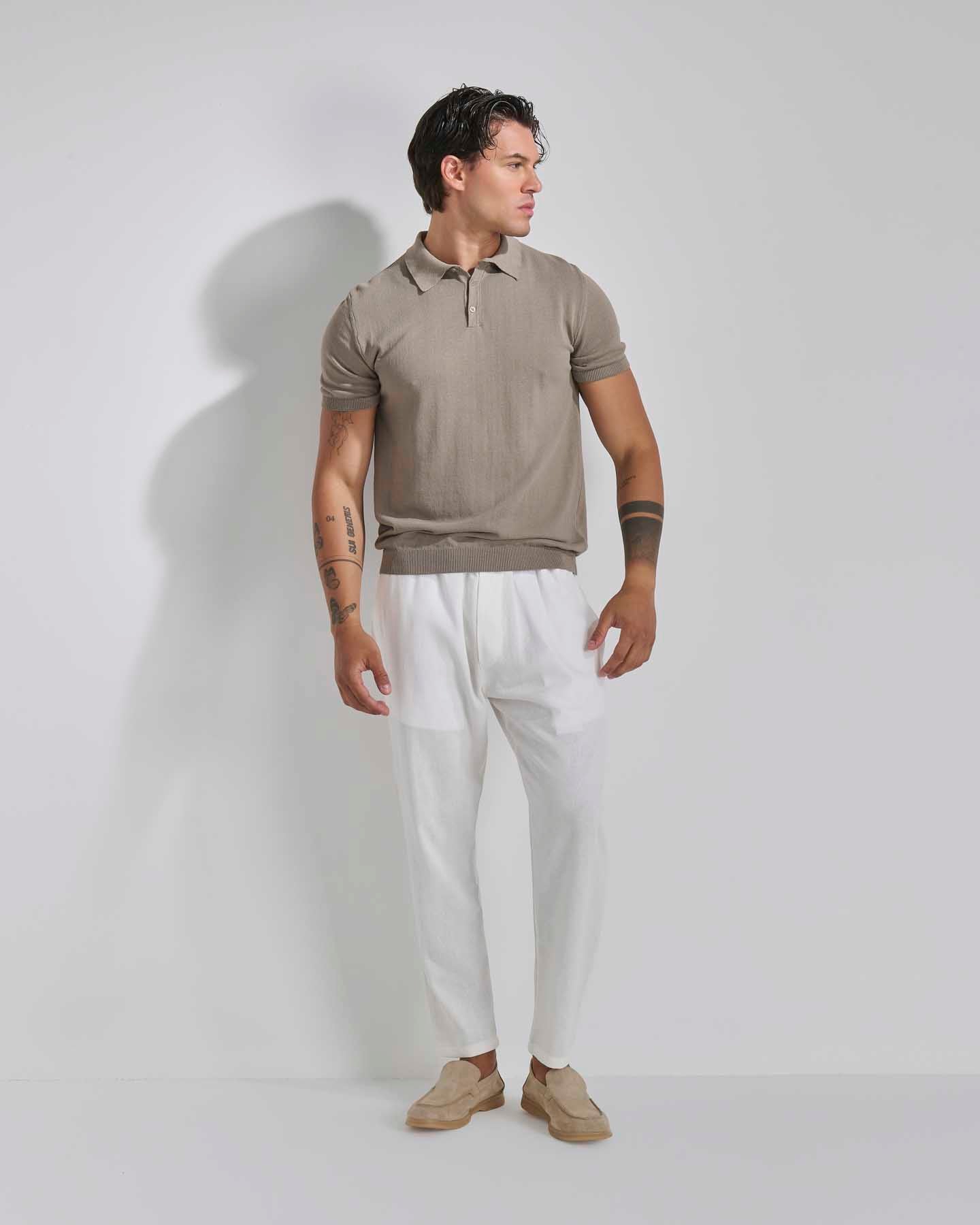 Polo in puro cotone naturale