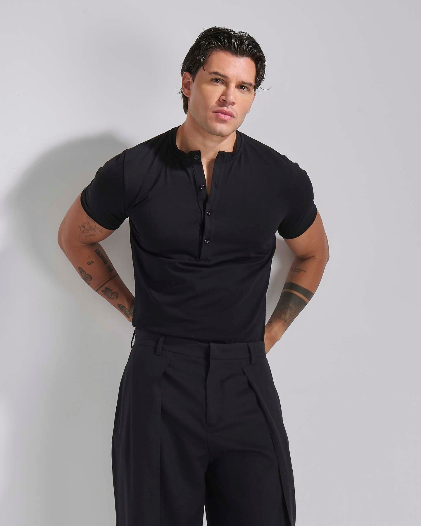 T-shirt Serafino Slim Fit