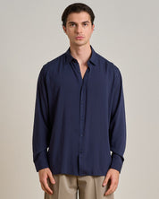 Camicia in Viscosa a tinta unita