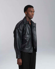 Giacca aviator in pelle