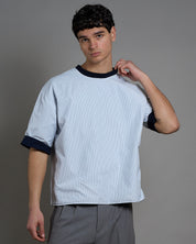 T-Shirt Camicia double face cropped