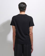 Maglia con collo a serafino