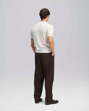 T-Shirt in maglia a coste