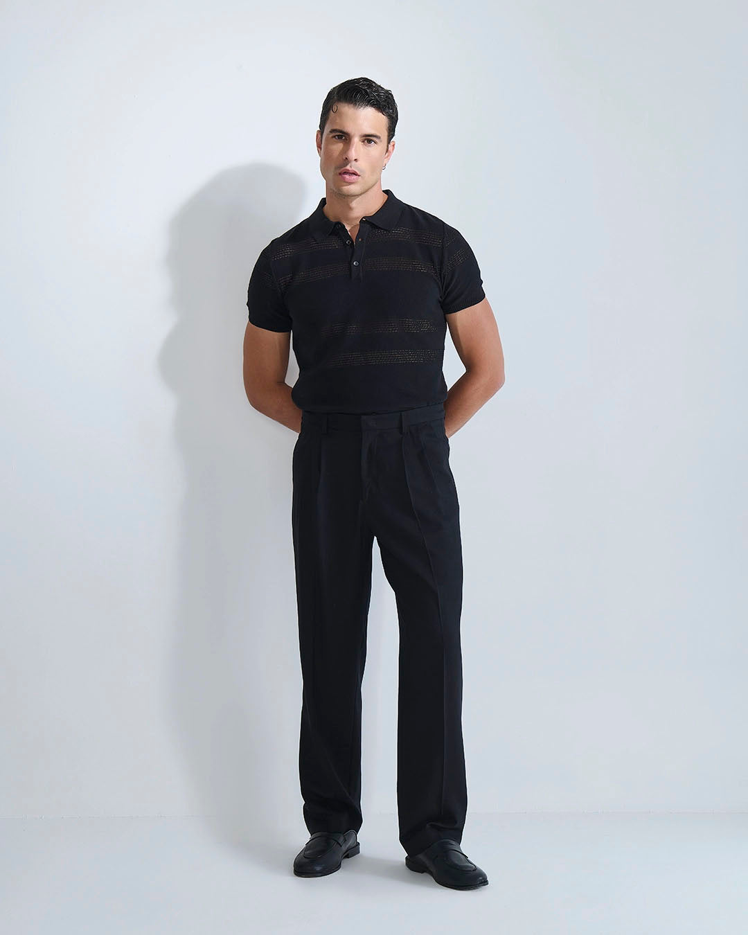 Polo in filo micro traforata