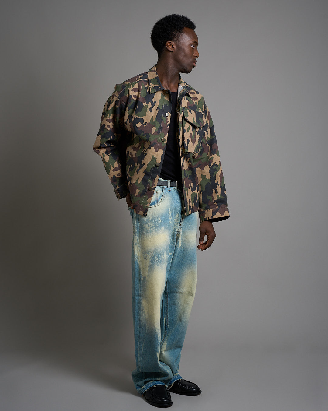 Giacca Cropped fit Camouflage