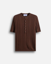 T-Shirt Serafino in filo fluttuante Limited Edition